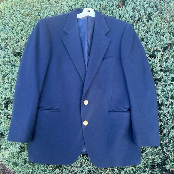 Polo University Club By Ralph Lauren Men’s Virgin Wool Blazer Size 42 Navy Blue - Picture 3 of 15